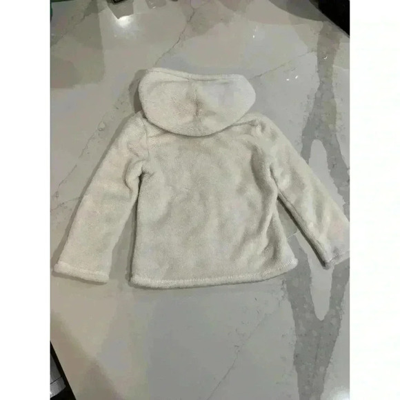 Carters Kids Cozy Girls Pull Over Hoodie Size 2T White Color - Picture 2 of 4